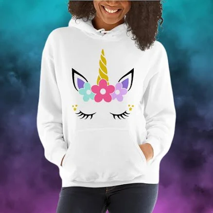 Personalized Unicorn Hoodie for Girls