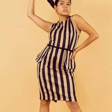 Pocket Peplum Dress