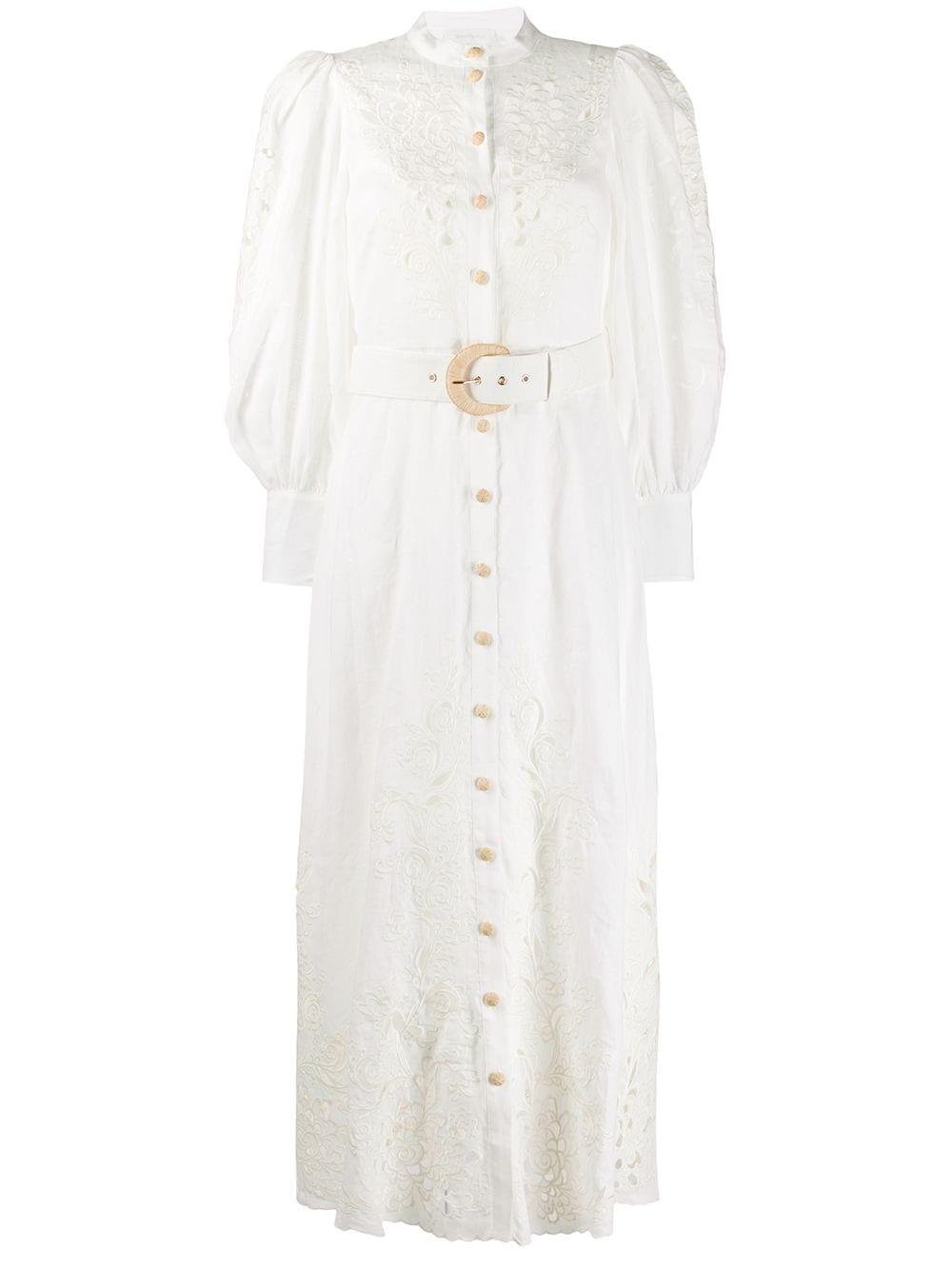 Peggy Floral-embroidery Dress