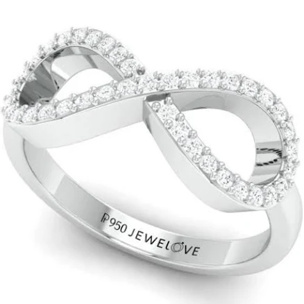 Platinum Diamond Infinity Ring