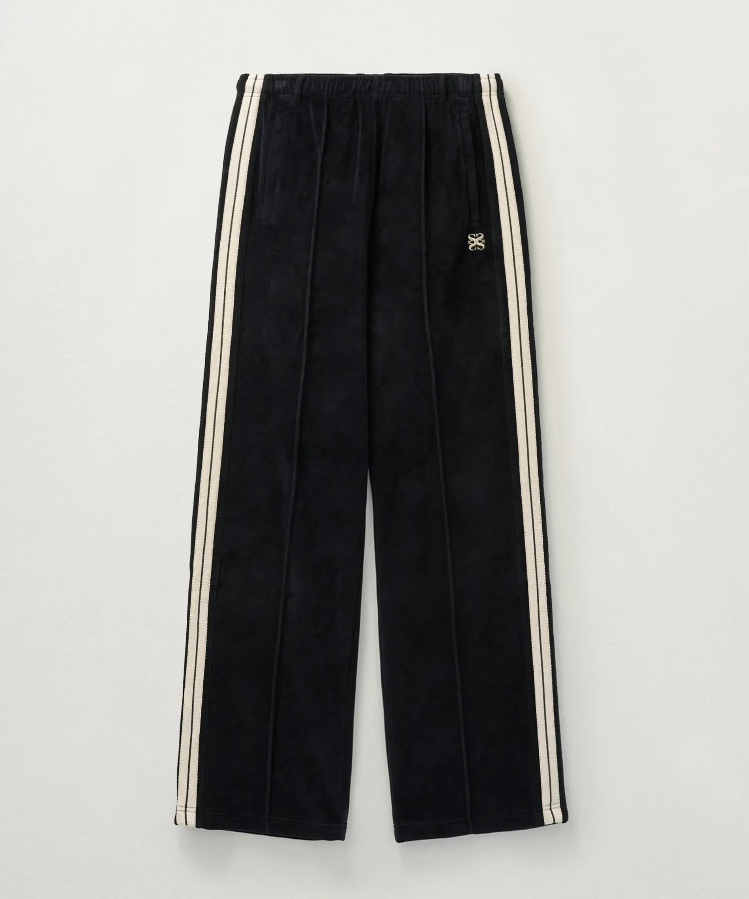 (W) Roton Velour Track Pants Black