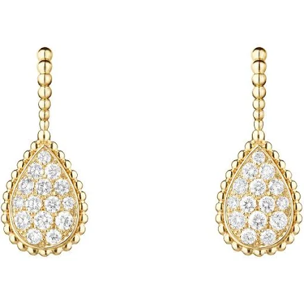 Boucheron Womens Yellow Gold Serpent Bohème Sleepers Earrings