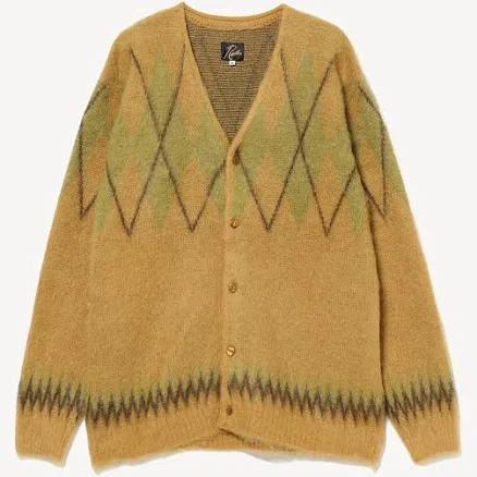 Mohair Argyle Cardigan