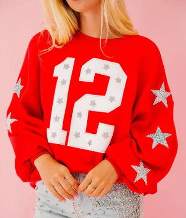 CUSTOM NUMBER PATCH PULLOVERS