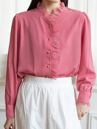 Hanna Puff Sleeve Lace Blouse