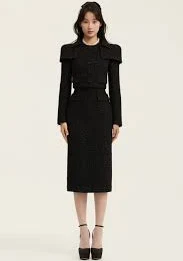 Tweed Pencil Skirt