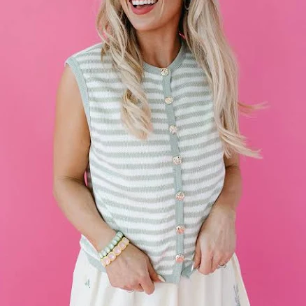 Alma Stripe Sweater Vest