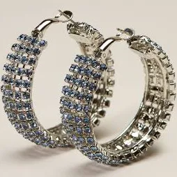 Jupiter Crystal Hoop Earrings