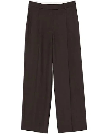 belted point trousers woman brown