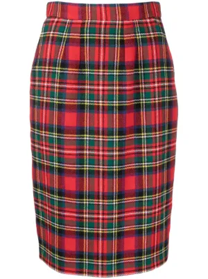 Tartan Pencil Skirt