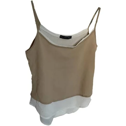Marithé & François Girbaud Viscose Layered Tank Top