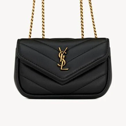 Women Saint Laurent Loulou Micro Bag In Lambskin