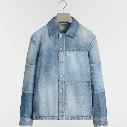 DIOR Men's Patchwork Cotton Twill Overshirt