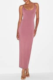 Smooth Lounge Scoop Neck Long Dress