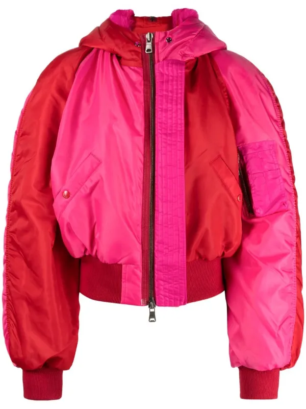 Colour-block Bomber Jacket