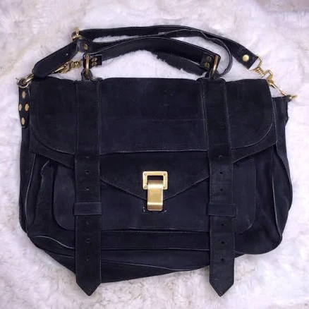 Proenza Schouler PS1 Tiny Suede Messenger Crossbody Bag