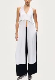 Layered Halter Blouse