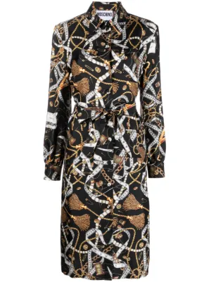 Chain Print Dress