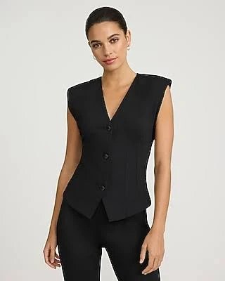 Express Women's Signature Ponte V-Neck Vest Top