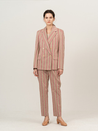 Double Breasted Stripe Jacket