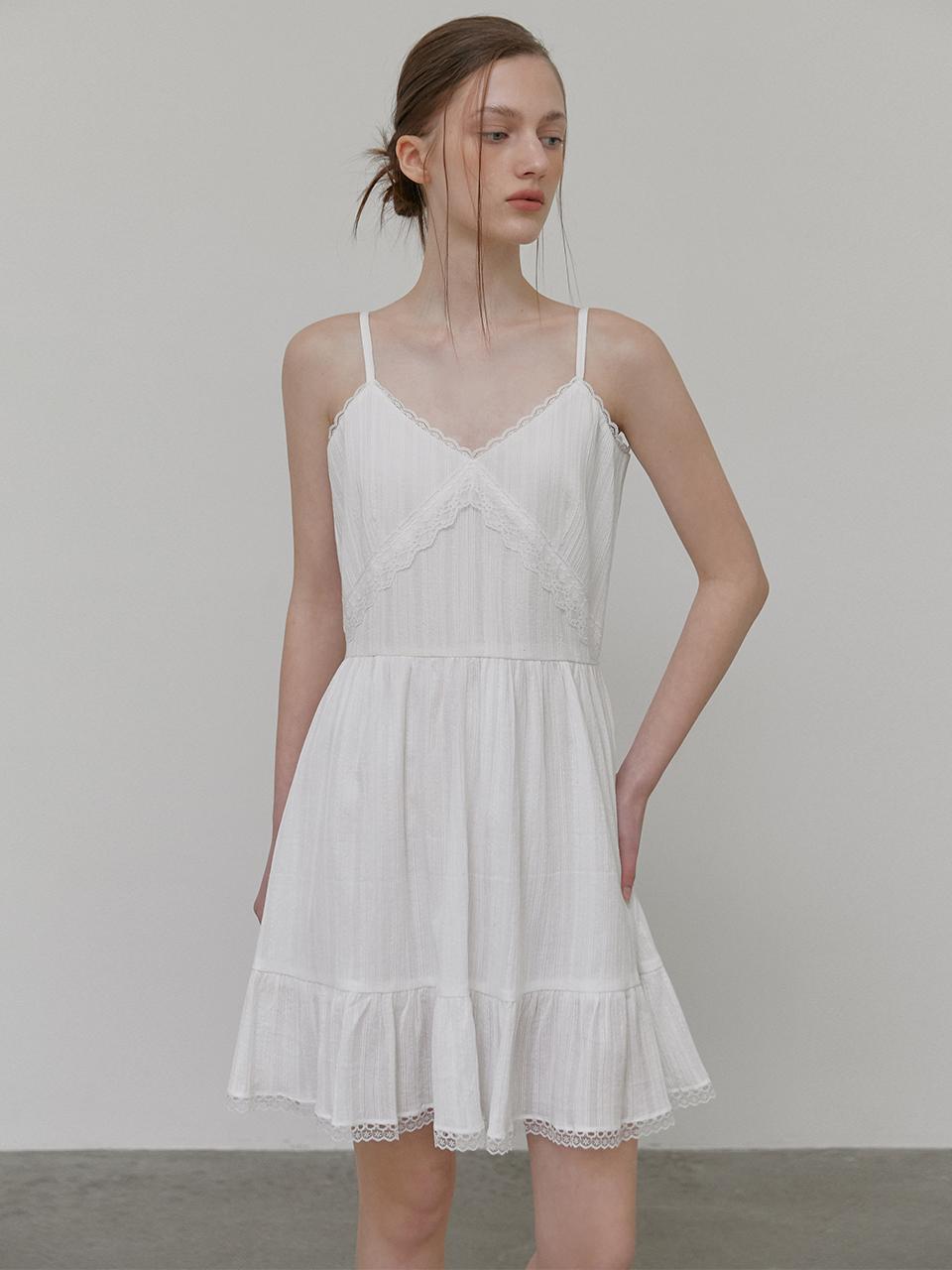 Slip Lace Mini Dress_White