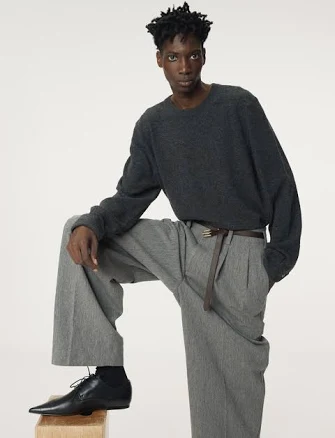 English Knit Top with Shirt Cuffs