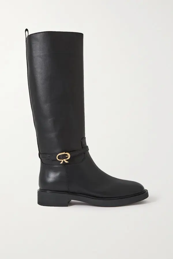 Ribbon Knee Boots