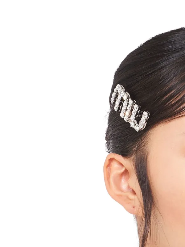 Crystal Embellished Hair Clip