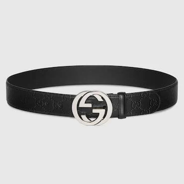 Gucci Men's Leather Belt Buckle