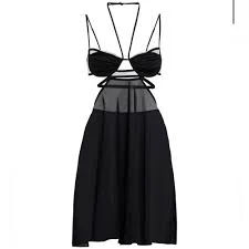 Nensi Dojaka Double Bra crepe Mini Dress