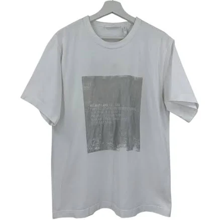 Helmut Lang Men's Metallic Box Logo T-Shirt