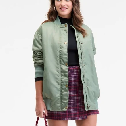 On 34th Women's Oversized Bomber Jacket