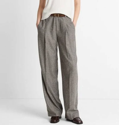 Vince Women's Houndstooth Wool-Blend Trousers