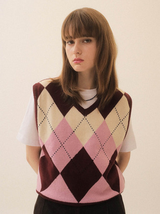 Argyle Knitwear Vest
