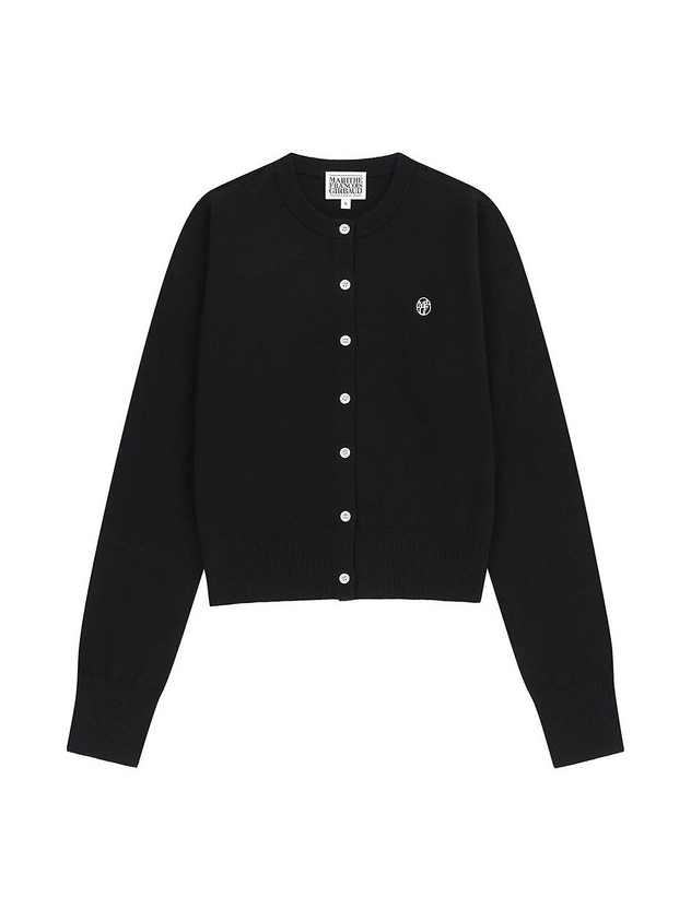 Circle Logo Cropped Cardigan