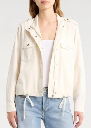 Rails Collins Crop Jacket in Ivory at Nordstrom, Size Small
