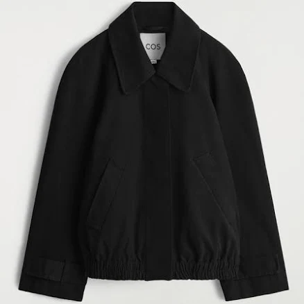 COS Women's Rounded Cotton Blouson Jacket