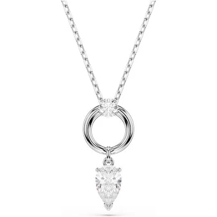 Swarovski Mesmera Pear Cut Rhodium Plated Pendant