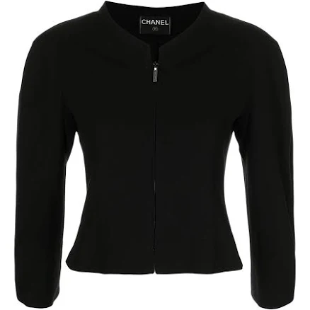 CHANEL Women's Cropped Zip-Up Jacket