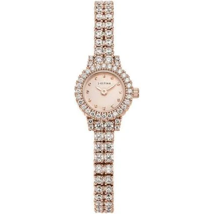 J.ESTINA JE Rose Gold Cocktail Watch
