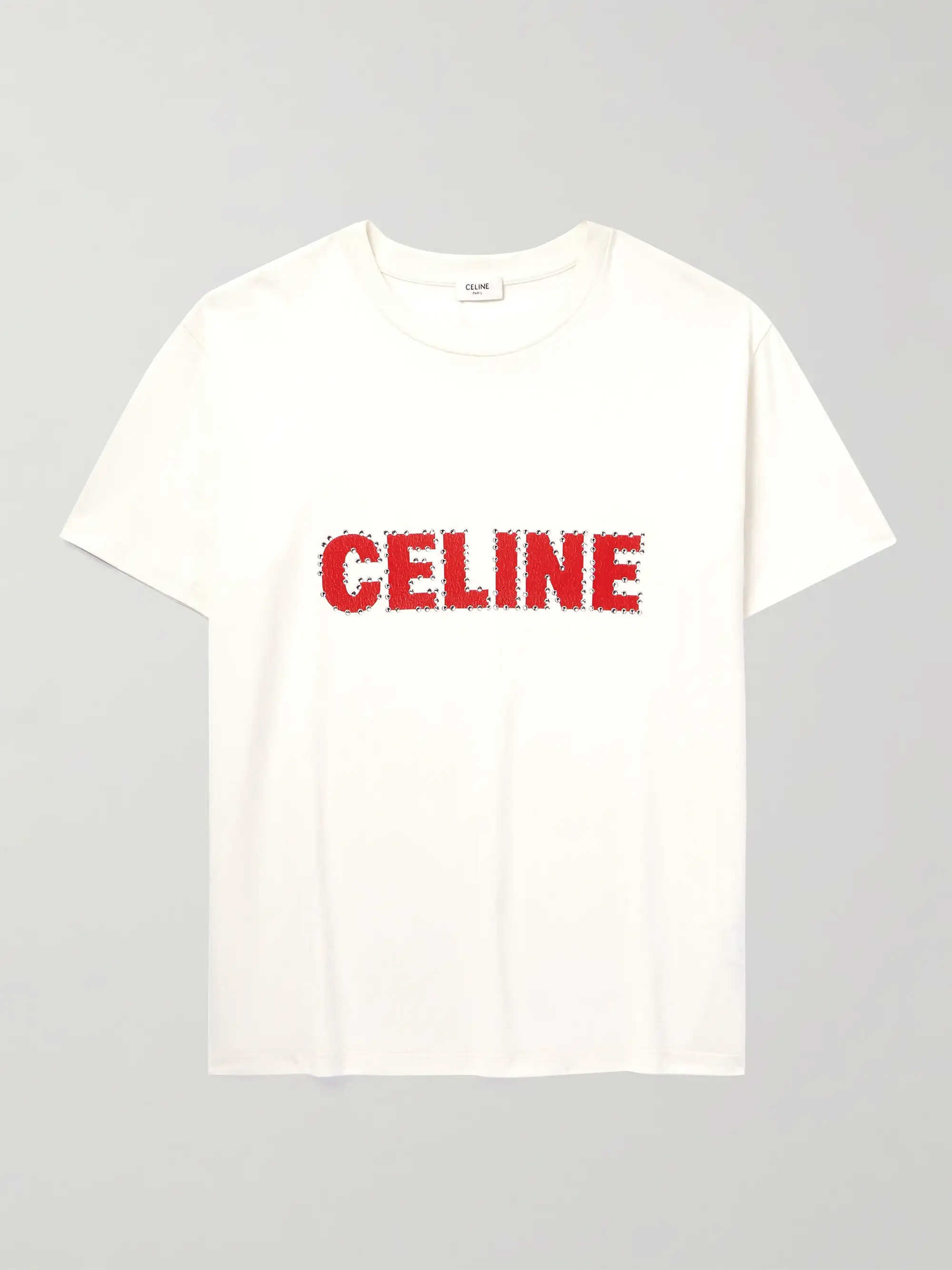 Studded Logo-Print T-Shirt