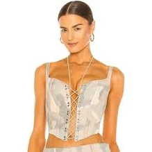 DION LEE IKAT CAMO CORSET RUNS SMALL Boned Bodice Sold Out on Revolve