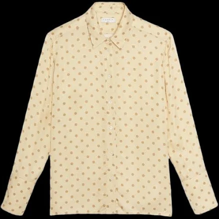 Sandro Women's Classic Polka- Dot Button-Down Shirt