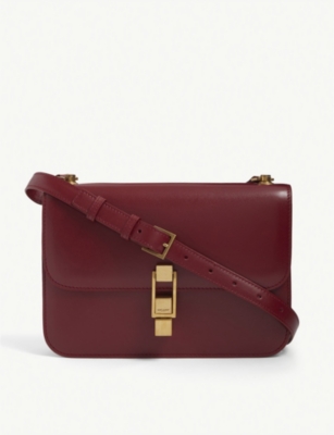 SAINT LAURENT - Carre leather shoulder bag