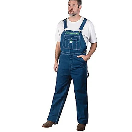 Liberty Stonewashed Denim Bib Overalls