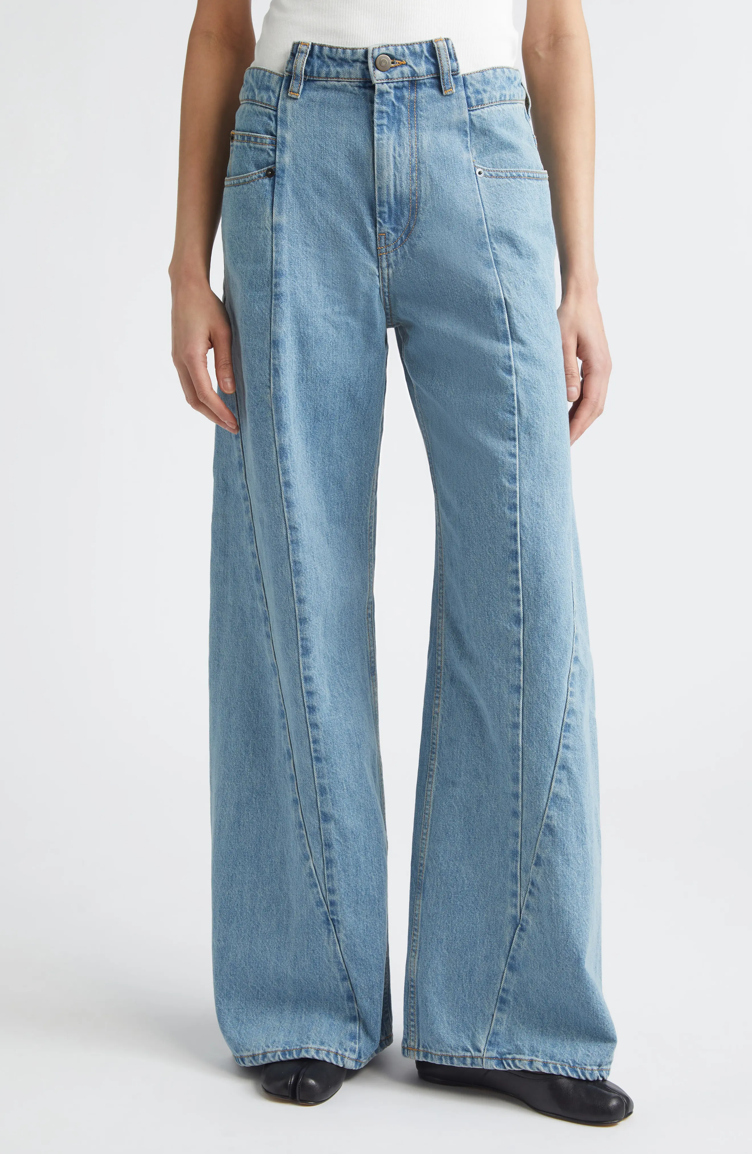 Décortiqué Wide-leg Jeans