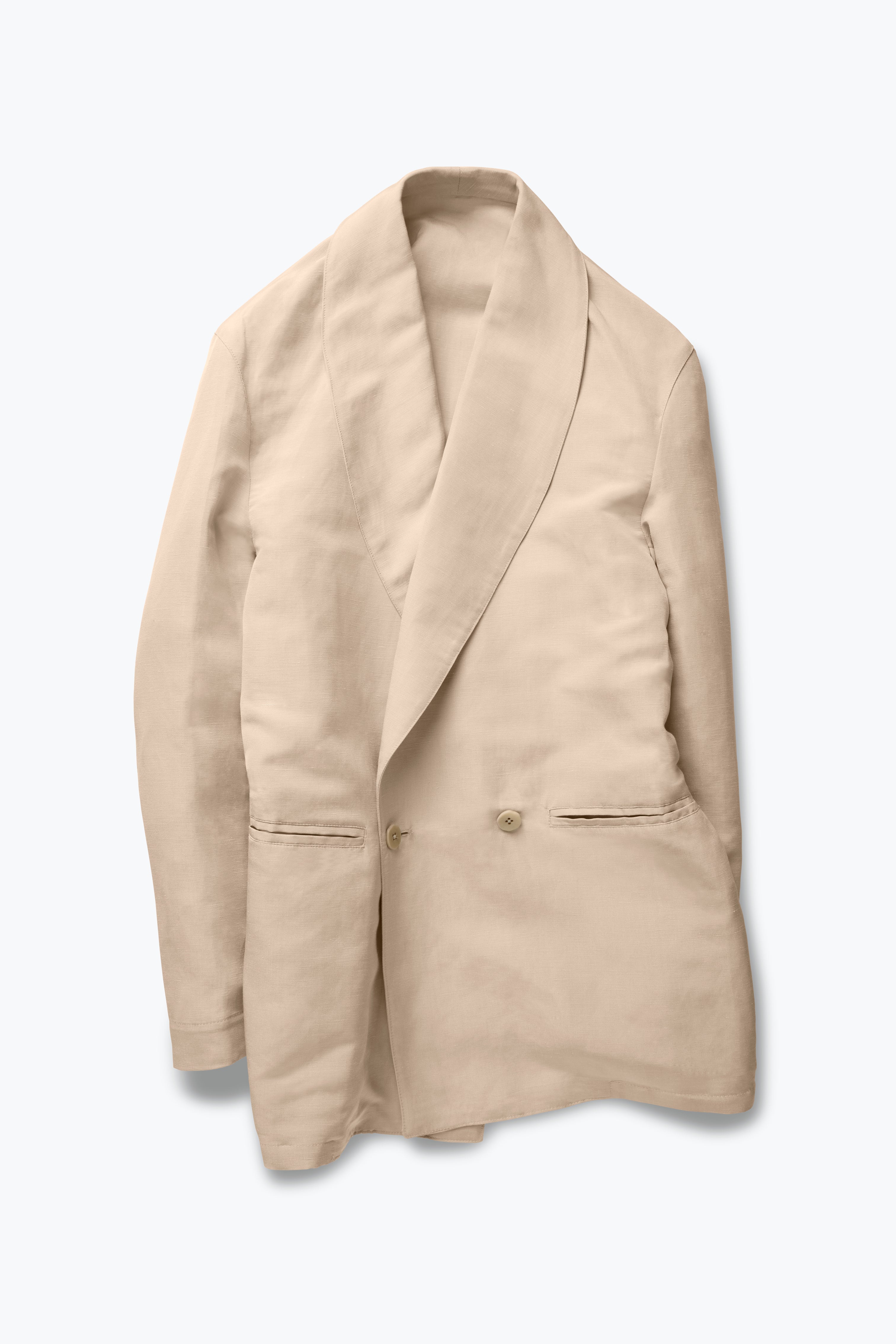 Silk Blend Double Button Jacket