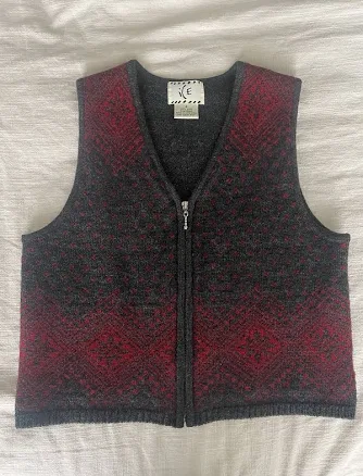 One Hundred Percent Vintage Wool Vest
