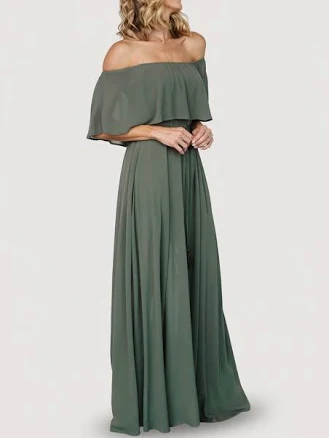 Baltic Born Victoria Off Shoulder Maxi Dress