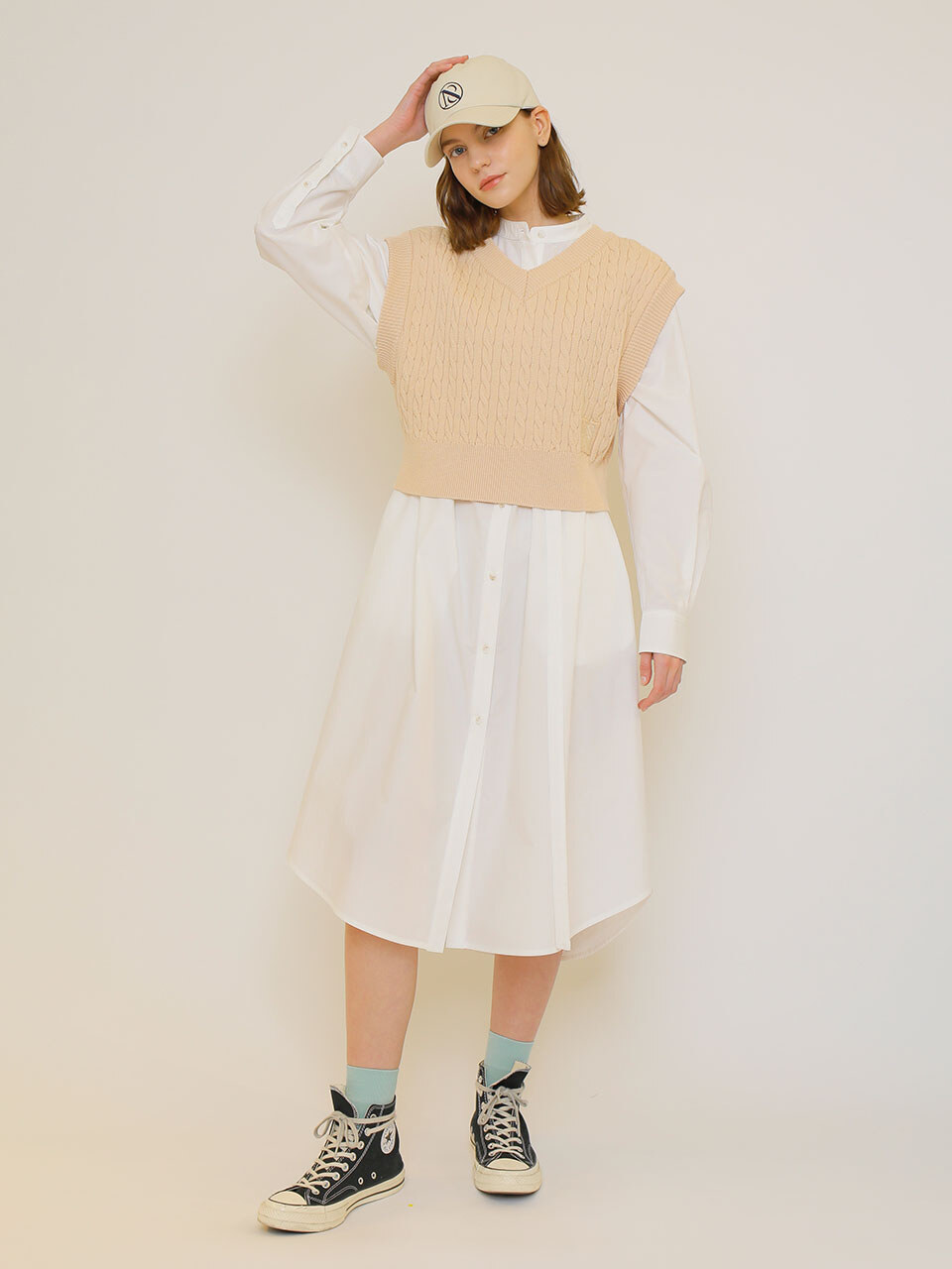 Belted Shirt Dress (NW2SWO259)